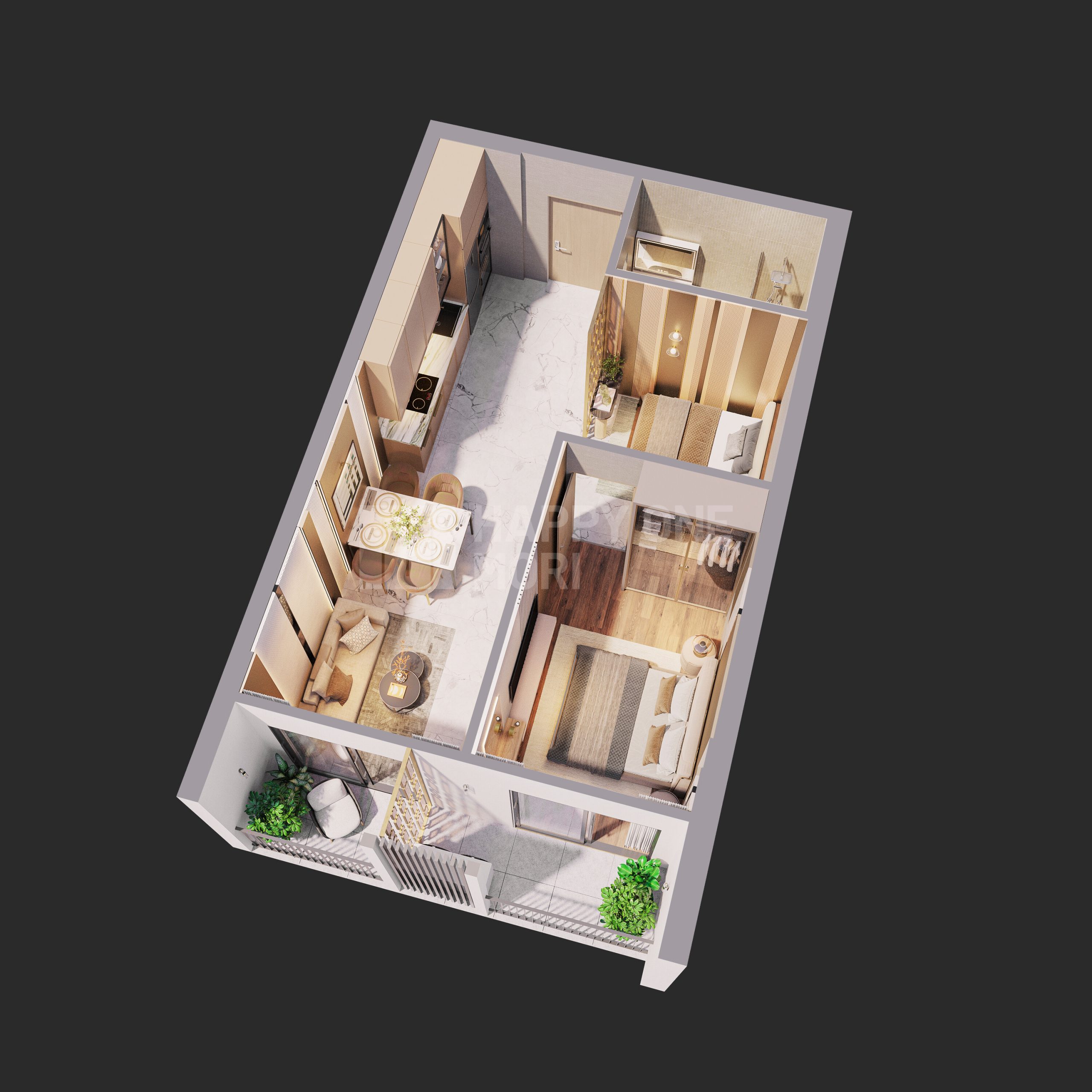 Happy One Mori Căn B03-01pn